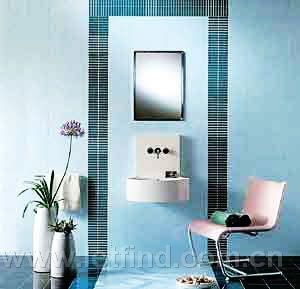 彩色墙砖 铺就卫浴的绚丽空间,卫浴也绚丽,彩色卫浴,外墙砖,卫生间墙砖,内墙砖